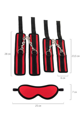 Anonymo Bondage Set - Бондажный набор, (красный)