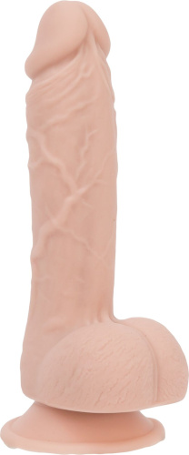 Addiction Mark 7.5" Dildo With Balls силиконовый фаллоимитатор с мошонкой и присоской, 19х3.8 см