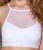 Passion PS006 top спортивный топ с прозрачной вставкой, XL (белый) Passion PS006 top спортивный топ с прозрачной вставкой, XL (белый)