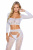 Бодистокинг SoftLine Bodystocking 2078, white - One Size