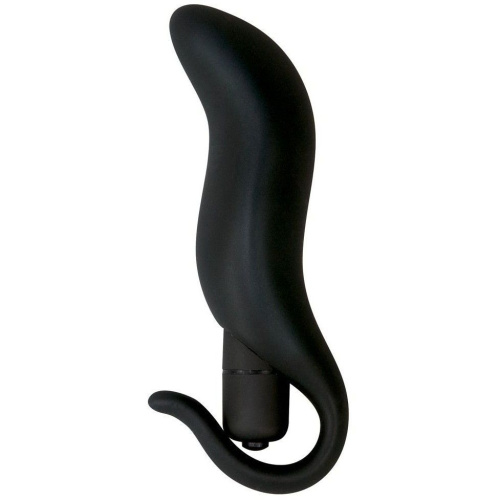 Orion Black Velvet Plug & Vibration - Анальная пробка с вибрацией, 13х3 см (черный)