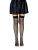 Leg Avenue Nylon Fishnet Thigh Highs - Чулочки в сетку на резинке, XS-M (черные)