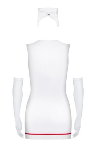Obsessive Emergency dress - Еротичний костюм сексі медсестри зі стетоскопом, S/M - купити в Києві, Україні