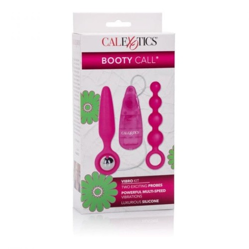 CalExotic Booty Call Booty Vibro Kit - Набор анальных стимуляторов с вибрацией, 2 шт (розовый)
