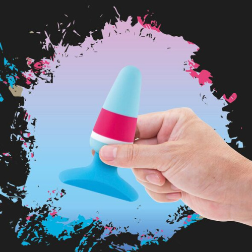FeelzToys - Plugz Butt Plug Colors Nr. 1 - Анальная пробка, 7х3.2 см (голубой)