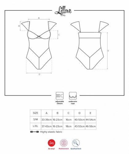 Боди Obsessive Lillove  (S/M)