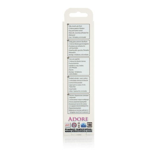 Body&soul Adore - Вибратор, 8.25 х 2.5 см (фиолетовый)
