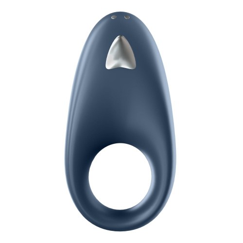 Satisfyer Powerful One - виброкольцо с управлением со смартфона, 9х3 см (синий)