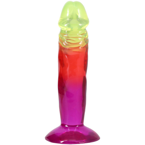 Дилдо Doc Johnson Crystal Jellies 6.5 Inch Rainbow, 16,5 см - купити в Україні | Секс шоп SEX-SHOP.ua