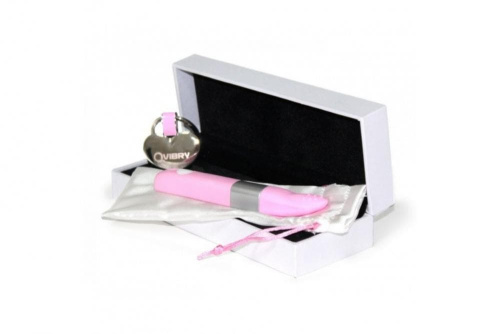Qvibry Mini Vibe Pink - Миниатюрный вибратор, 12х2 см