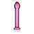 LoveToy Glass Romance 7 "Pink - Стеклянный фаллоимитатор, 16х3.5 см (розовый)