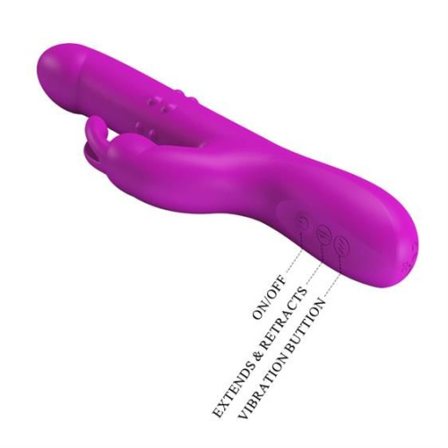 Pretty Love Reese Vibrator Purple - Вибратор кролик, 24,8 см (фиолетовый)