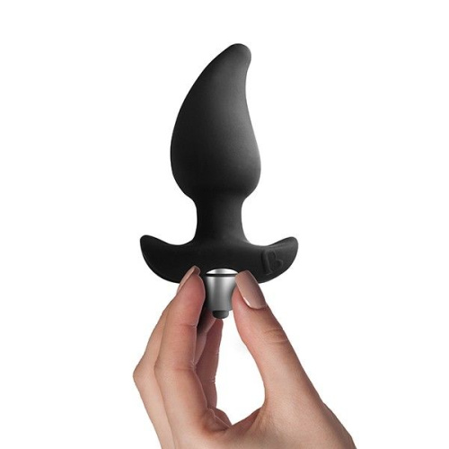 Rocks Off Butt Quiver Black – анальний вібростимулятор зі стимуляцією простати, 7х4.3 см (чорний) - купити в Києві, Україні