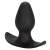 CalExotics Silicone Perfect Plug - силиконовая анальная пробка, 9х4,5 см (чёрный)