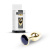 Металлическая анальная пробка с кристаллом B-Series Jewellery Gold PLUG