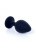 Boss Silikon Plug Jewellery Black Medium - Анальная пробка с кристаллом, 8х3.5 см (черный с розовым)
