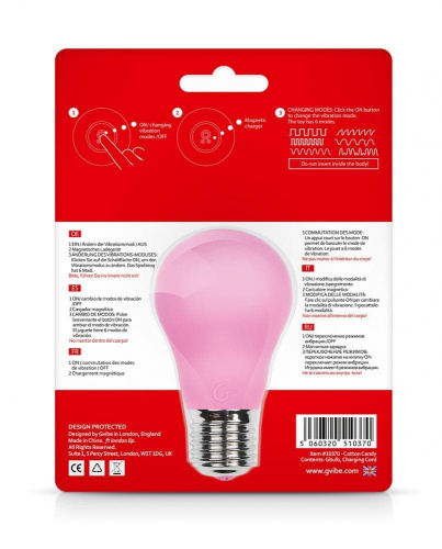 Gvibe Gbulb Cotton Candy - оригінальний вібромасажер для тіла, 10. 4х5. 8 см (рожевий) - купити в Києві, Україні