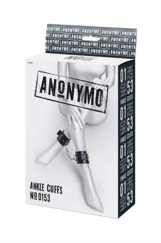 Toyfa - Anonymo handcuffs, PU leather - Фиксаторы для ног