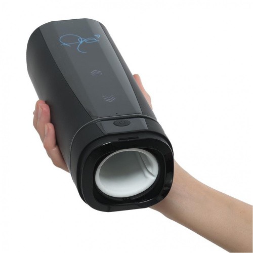 Kiiroo Onyx+ Asa Akira - Мастурбатор с 10 сжимающими кольцами, 16.5х4.5 см