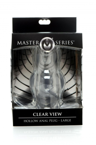 MS Clear View Anal Plug - Анальный тоннель L, 13,2 см (прозрачный)