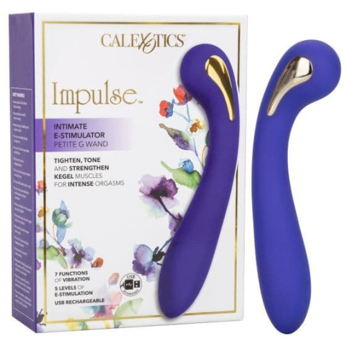 CalExotics Estim Petite G Wand - вибромассажер точки G с электростимуляцией, 14х3,25 см.