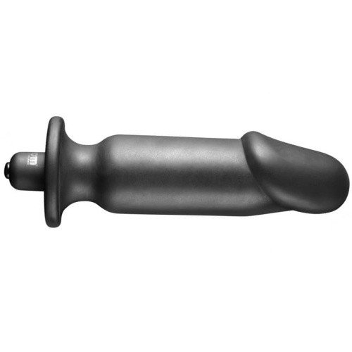 Tom of Finland Silicone Vibrating Anal Plug - Вібропробка, 15,2х3,8 см (чорний) - купити в Києві, Україні
