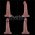 Реалистичный вибратор LoveToy Vibrating Dual Density Power Cock, 16 см
