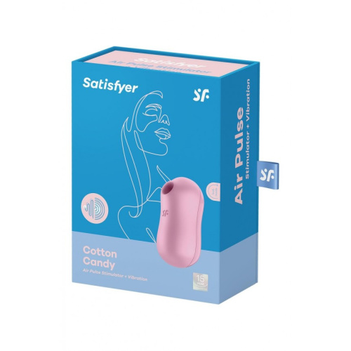 Satisfyer Cotton Candy Lilac - Милый вакуумный стимулятор, 8.6х4.2 см (сиреневый)