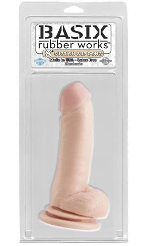 Фаллоимитатор Basix 8 SC Dong, 20x4.6 см (телесный)