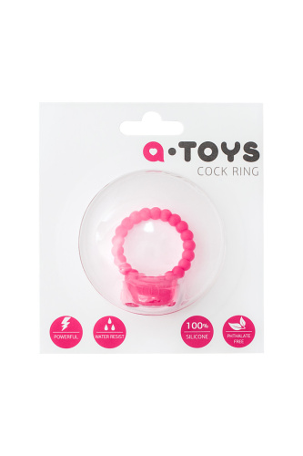 Toyfa A-Toys Cock Ring - Эрекционное кольцо, 3.5 см (розовое)