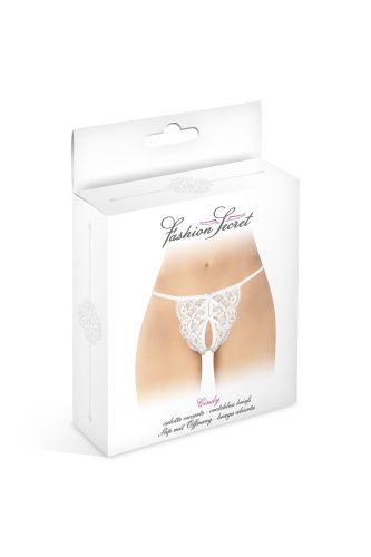 Трусики с открытым доступом Fashion Secret Cindy, One Size белые