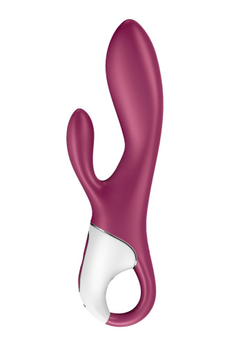 Satisfyer Heated Affair - Вибратор кролик, 20х3.5 см (бордовый)