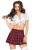 Leg Avenue-Classic School Girl Red - Сексуальный костюм школьницы, M/L Leg Avenue-Classic School Girl Red - Сексуальный костюм школьницы, M/L