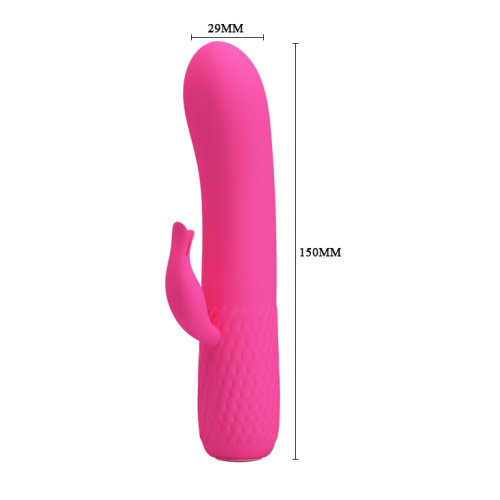 Pretty Love Tim Vibrator Pink - маленький вибратор-кролик, 15х2.9 см (розовый)