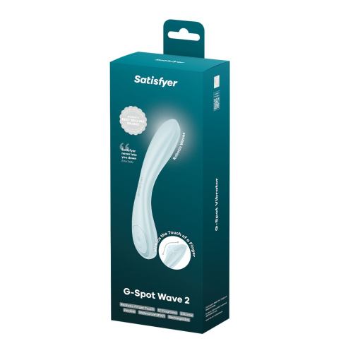 Вибратор Satisfyer G-Spot Wave 2 Ice Blue, имитирует ласки пальцем