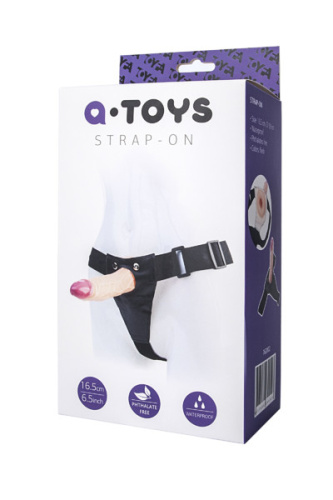 Toyfa A-Toys - Страпон-насадка с креплением, 16х3.9 см