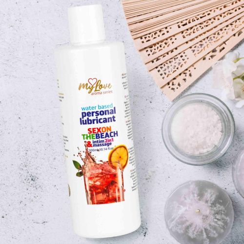 2в1 лубрикант и массажный гель - MyLove Aroma Series Intim&Massage Sex On The Beach, 300 мл