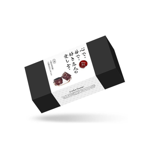 Кожаные наручники Liebe Seele Wine Red Wrist Cuffs