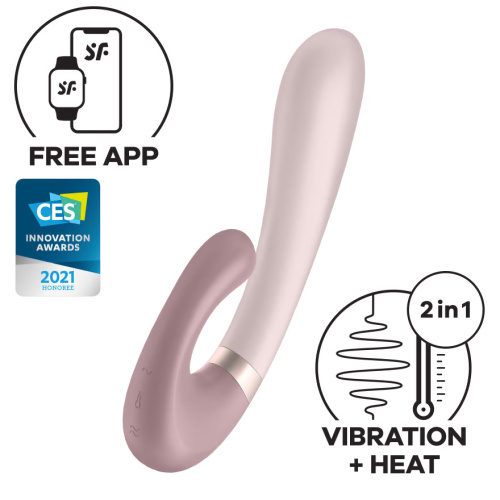 Вібратор кролик зі смарт управлінням Satisfyer Heat Wave - купити в Києві, Україні
