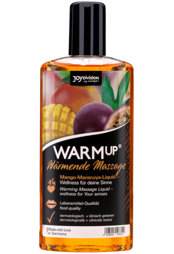 Joy Division Warmup Mango + Maracuya - масажне масло з зігрівальним ефектом і з ароматом манго та маракуї, 150 мл - купити в Києві, Україні