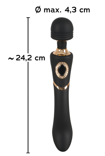 Cleopatra Wand Massager - Універсальний вібромасажер, 24.2х4.3 см (чорний) - купити в Києві, Україні