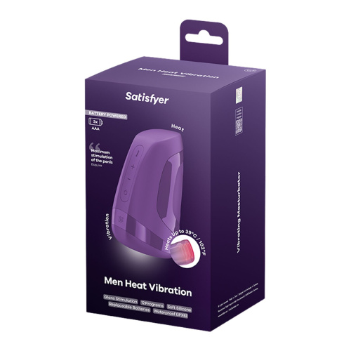 Мастурбатор имитатор минета с вибрацией Satisfyer Men Heat Vibration Battery Series