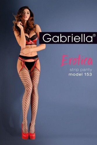 Gabriella Strip Panty 153 - Сексуальные чулки с поясом, 3/4