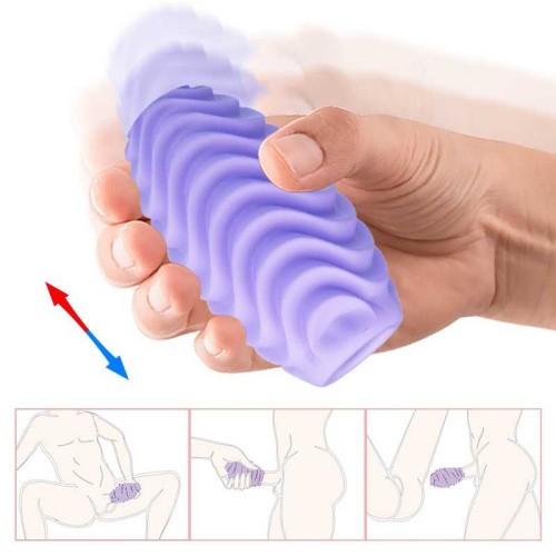 Pretty Love Romantic Double Sided Egg Masturbator - Мастурбатор, 8,6х4.6 см (фиолетовый)