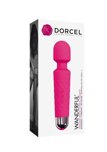 Dorcel Wand Wanderful Magenta - Минивибромассажер водонепроницаемый, 20х4 см