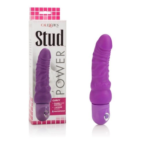 California Exotic Novelties Power Stud Curvy - Вибратор, 16x5 см (коричневый)