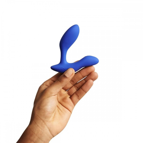We-Vibe Vector + Лубрикант 50 мл - Массажер простаты, 10.6х3 см (синий)