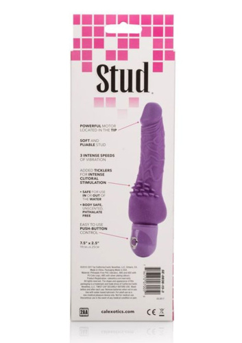 California Exotic Novelties Stud Cliterrific - Вибратор, 19х6.25 см (фиолетовый)
