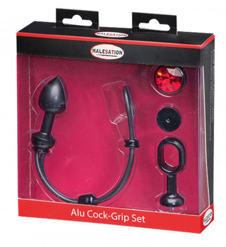 StRubber Malesation Alu Cock-Grip Set klein - Набор для анального удовольствия