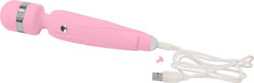 Pillow Talk Cheeky Pink- Вибратор-микрофон с кристаллом Swarovsky, 20,6х3,9 см. (розовый)